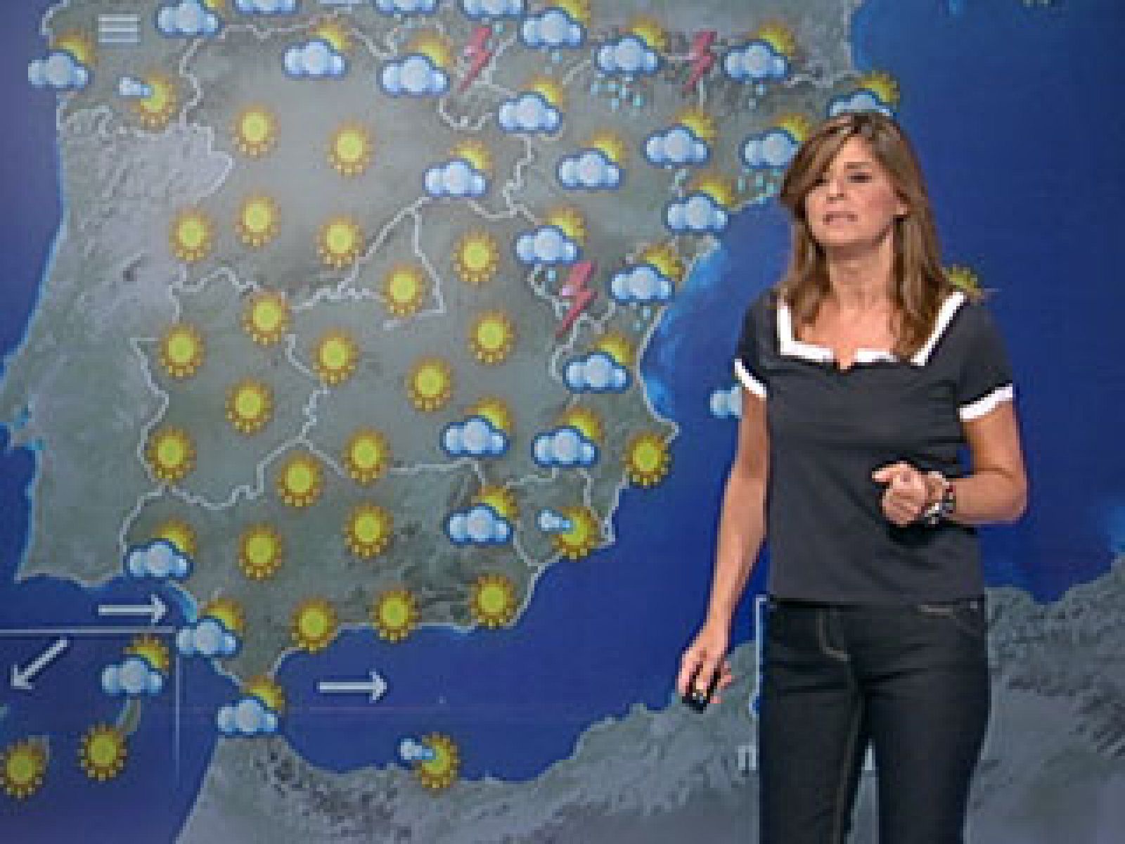 Chubascos fuertes en Cataluña, Pirineos y Baleares y nuboso en Galicia mañana