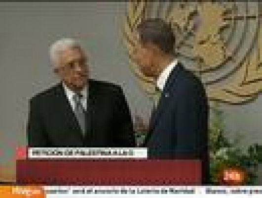 Abbás entrega la petición de reconocimiento de estado palestino a Ban Ki Moon