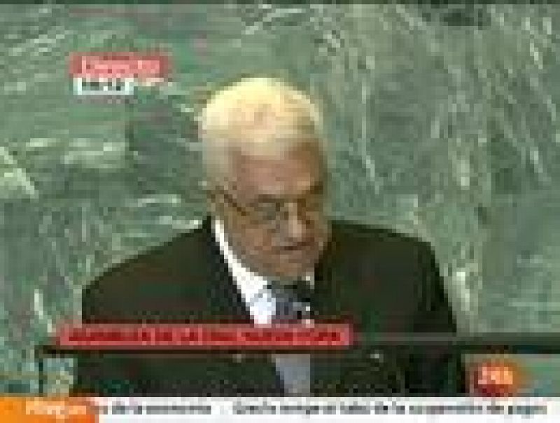 Abás pide un estado palestina en la ONU
