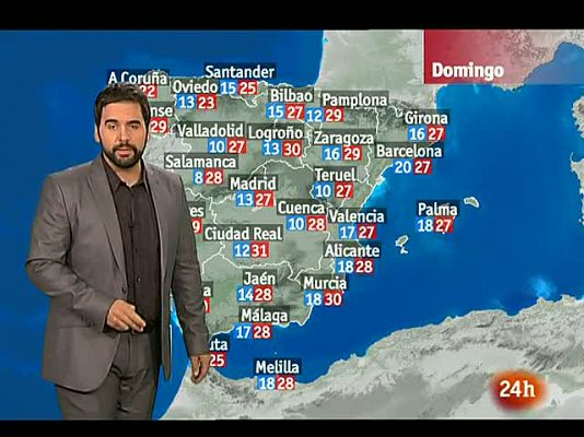 El tiempo - Cielo poco nuboso o despejado y temperaturas mínimas en descenso