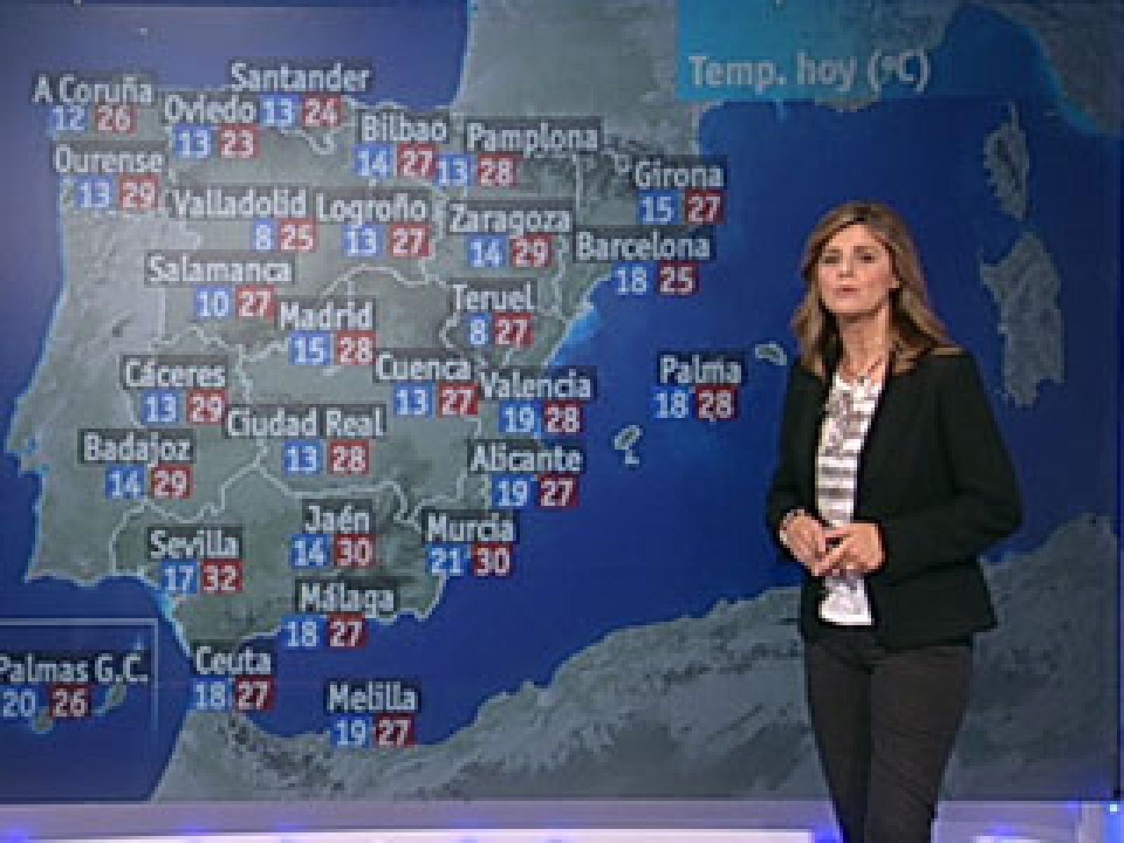 Tiempo estable y temperaturas sin cambios