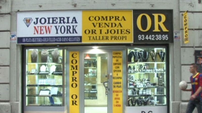 Relación entre negocios de compra-venta de oro y objetos robados