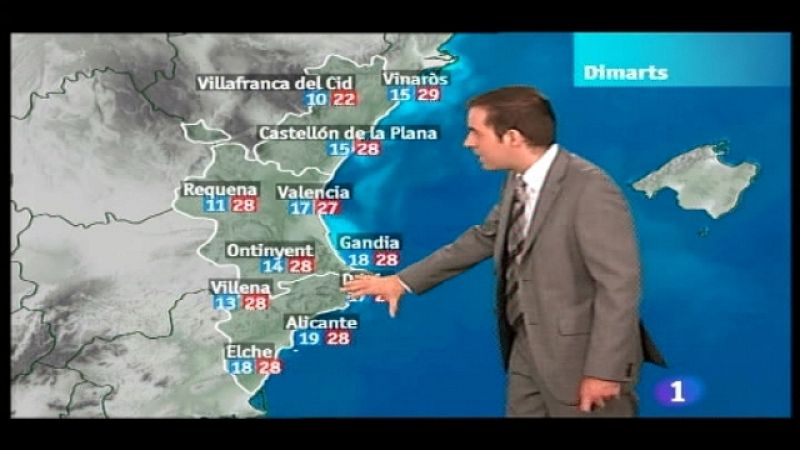 El tiempo en la Comunidad Valenciana - 26/09/11 - Ver ahora 