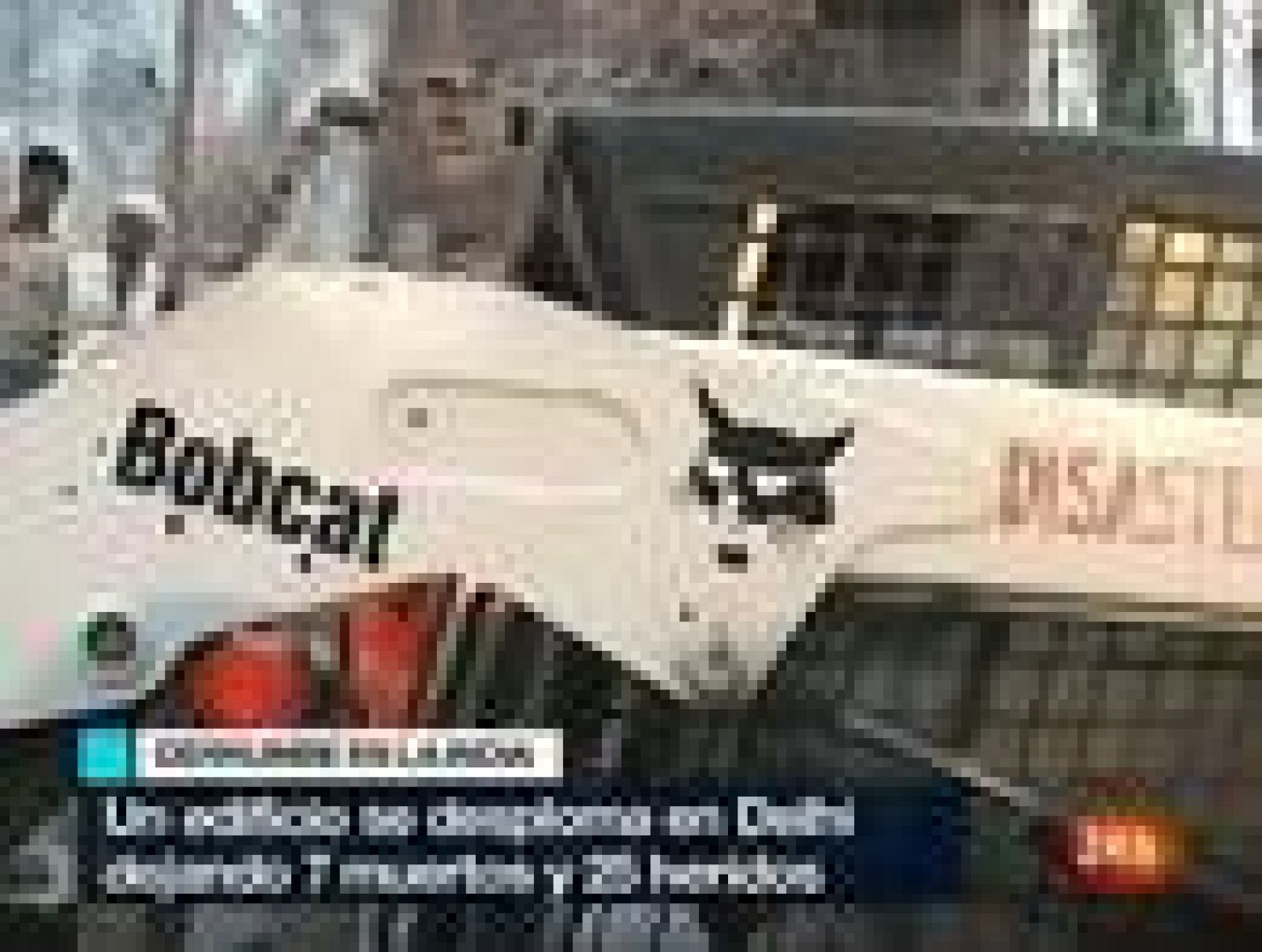 Siete muertos en Nueva Delhi por el derrumbe de un edificio en el centro histórico