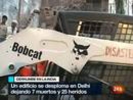 Informativo 24h - Siete muertos en Nueva Delhi por el derrumbe de un edificio en el centro histórico