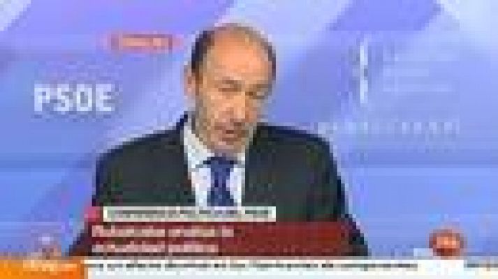 Informativo 24h - Rubalcaba habla de recortes