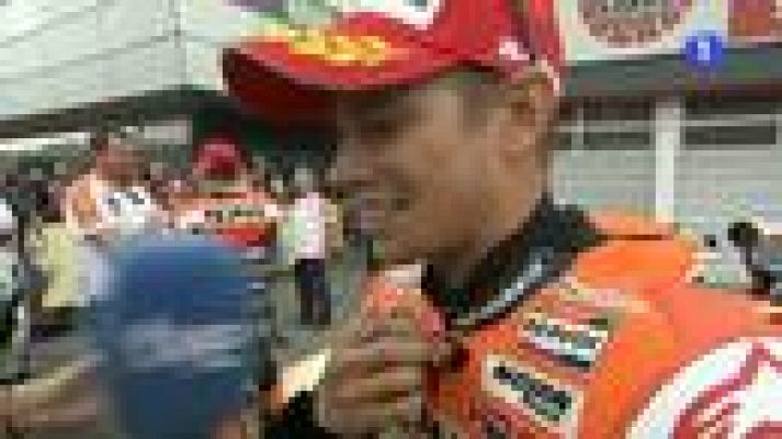 Stoner, contento con la 'pole'