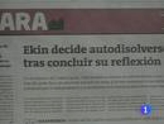 Telediario 1 - Ekin se disuelve