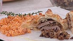 Saber cocinar - Solomillo wellington con arroz picante