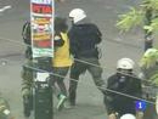 Telediario 1 - Quinta jornada de huelga en Grecia