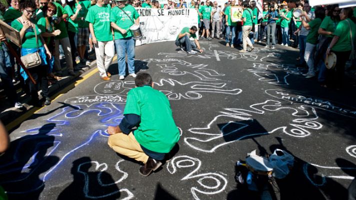 Telediario 1 - Huelgas en la enseñanza pública