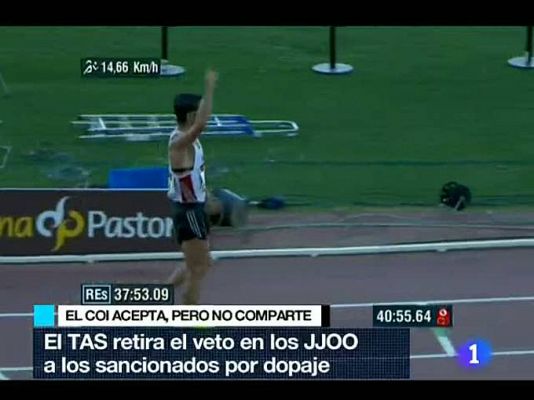 Telediario 1 - Paquillo y Valverde podrán ir a los Juegos