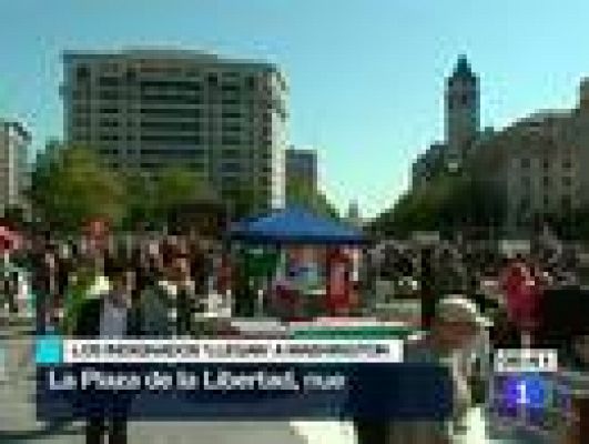 Telediario 1 - Las manifestaciones de Nueva York se propagan a Washington