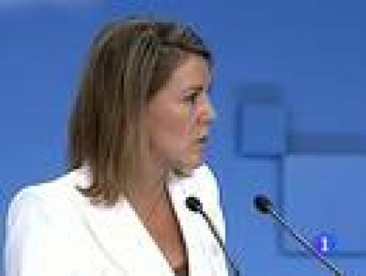 Telediario 1 - Cospedal, crítica con Rubalcaba