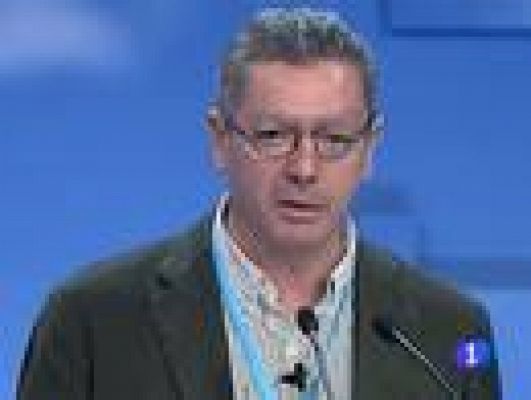 Telediario 1 - Convención nacional del PP