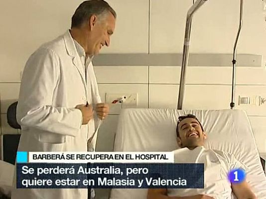 Héctor Barberá se recupera en Barcelona