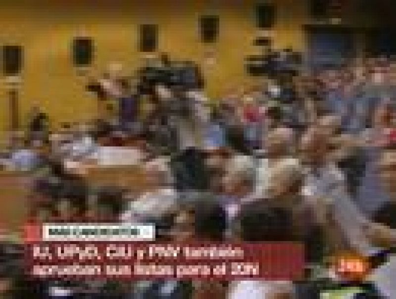 UPyD, CiU y PNV presentan sus listas electorales