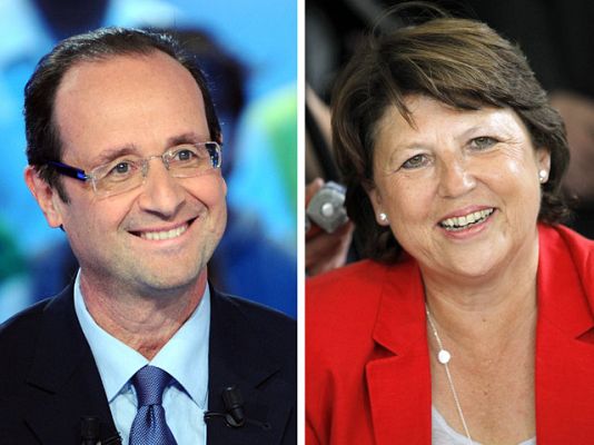 Telediario 1 - Hollande y Aubry se disputarán en segunda vuelta la carrera al Elíseo