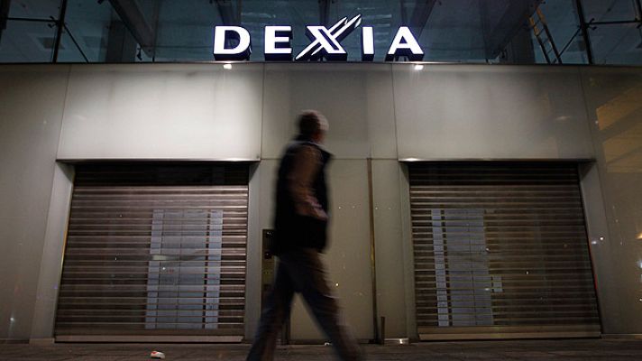 Telediario 1 - Parte de Dexia, nacionalizada