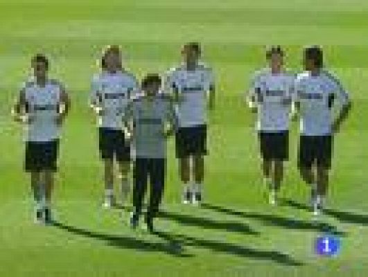 Telediario 1 - El Madrid se entrena sin Cristiano