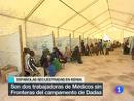 Telediario 1 - Secuestradas dos cooperantes