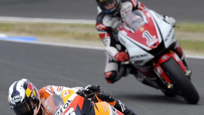 Pedrosa y Lorenzo, lucha hasta el final