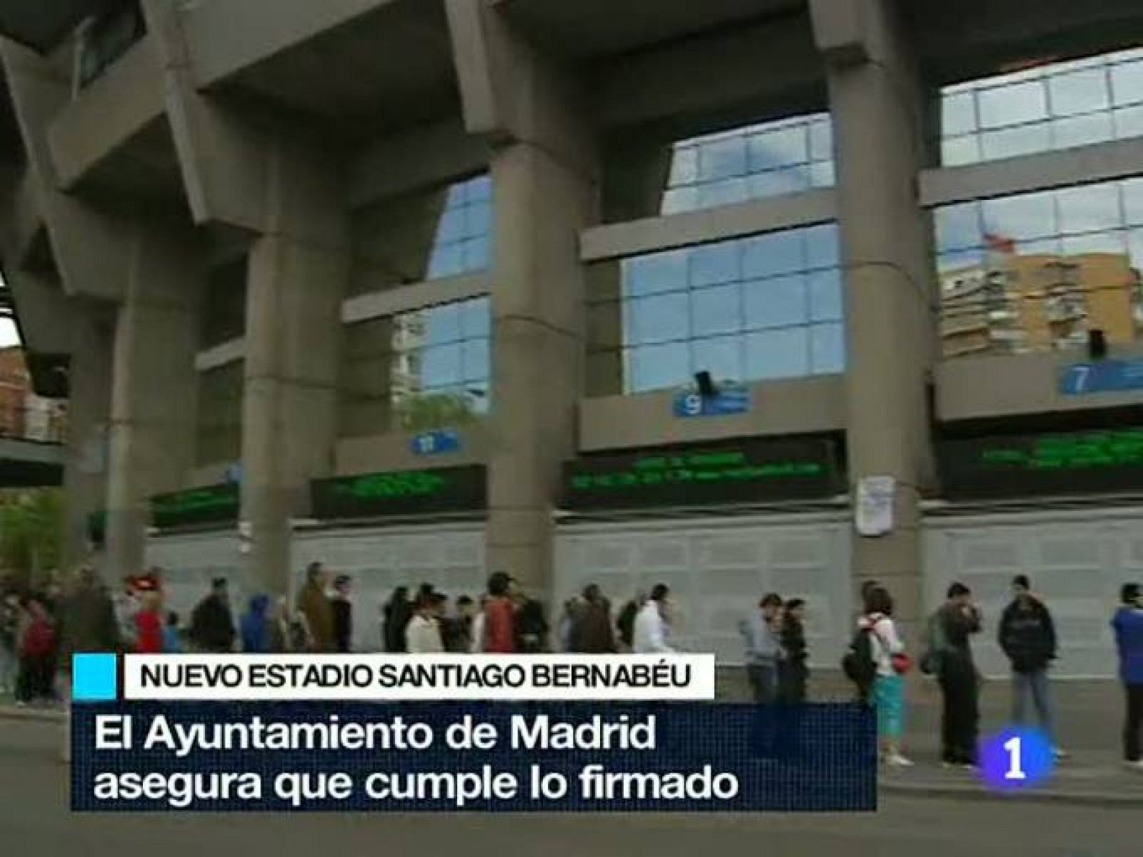 Telediario 1: El Ayuntamiento cumple con el Real Madrid | RTVE Play