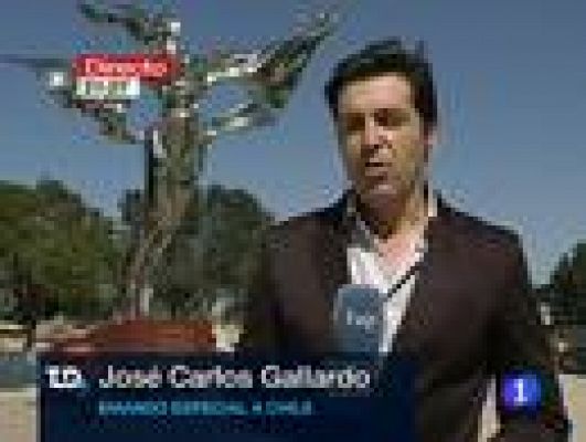 Telediario 1 - Un año del rescate de los mineros