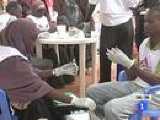 Telediario 1 - Buscan a las españolas secuestradas