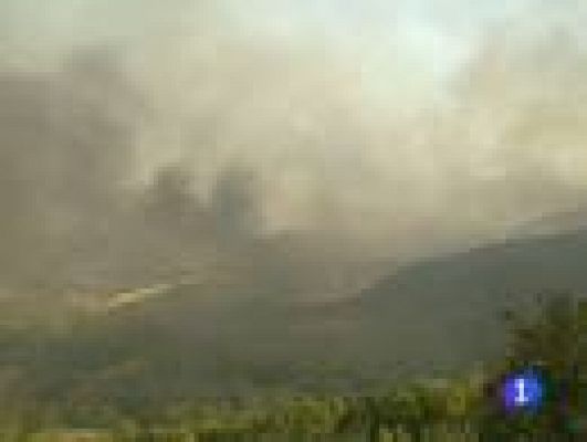 Telediario 1 - Incendios provocados en Galicia