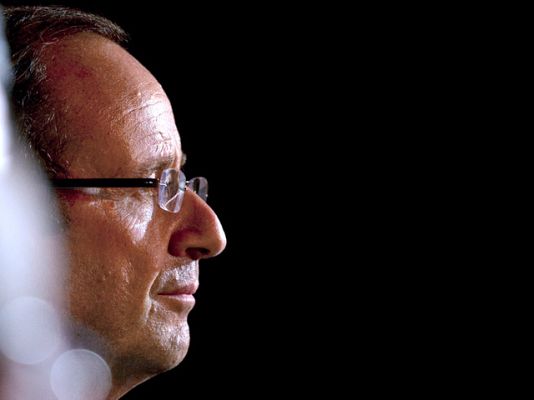 Telediario 1 - Victoria de François Hollande