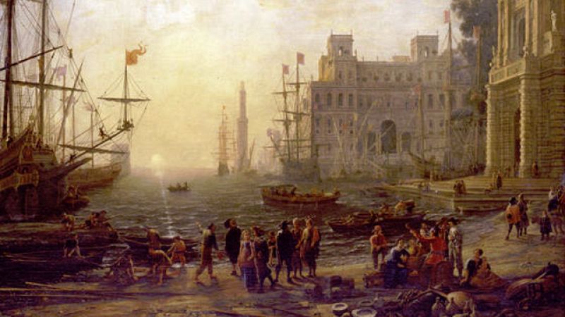 Más de un centenar de cuadros se han instalado hoy en el Museo Thyssen de Madrid para dar forma a la exposición "arquitecturas pintadas"