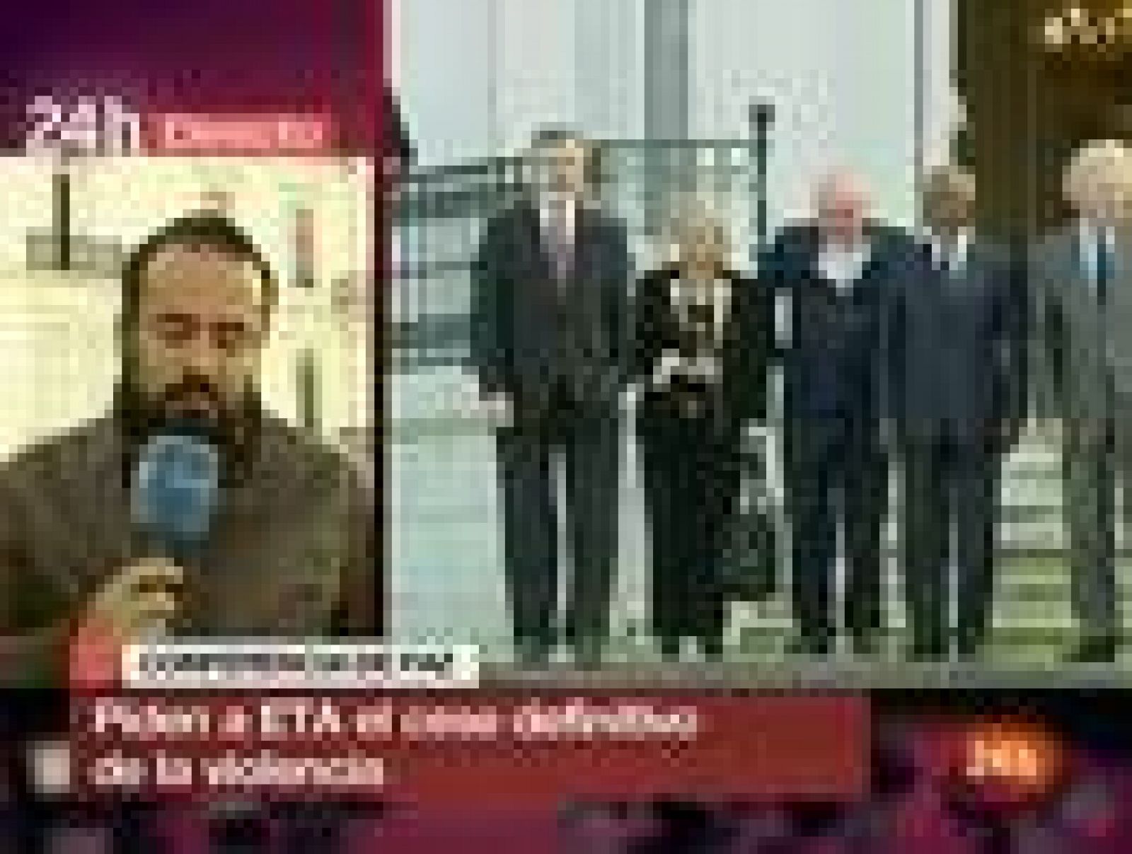 Noticias 24h: La Conferencia de San Sebastián pide a ETA el fin de la violencia y a los Gobiernos que negocien | RTVE Play