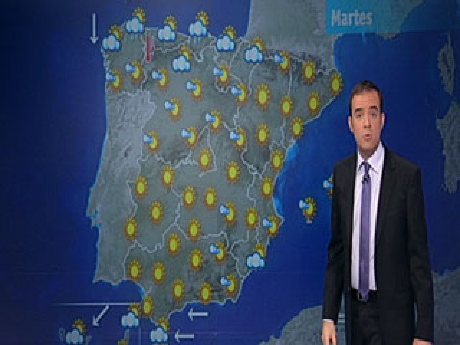 Lluvias en el norte y este del país, y chubascos fuertes en Cataluña