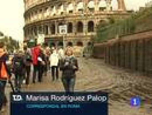 Telediario 1 - Una tormenta para Roma