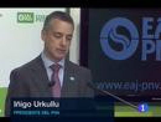 Telediario 1 - Urkullu afirma que la renuncia definitiva de ETA a la violencia debe dar paso a una paz duradera