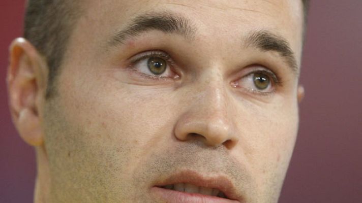 Telediario 1 - Iniesta: "El mejor es Messi"