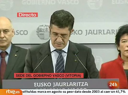 Patxi López anuncia una ronda de diálogo con "todos" en Euskadi