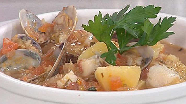 La mañana - Patatas con bacalao y almejas