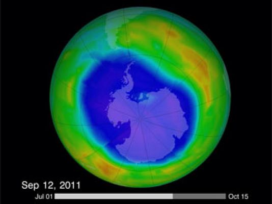 El agujero de la capa de ozono alcanza su máximo esta temporada