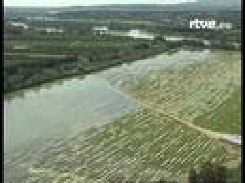 El caudal del Ebro visto desde el aire