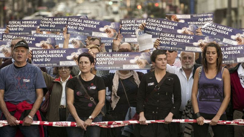 Manifestación de la Izquierda Abertzale en Bilbao