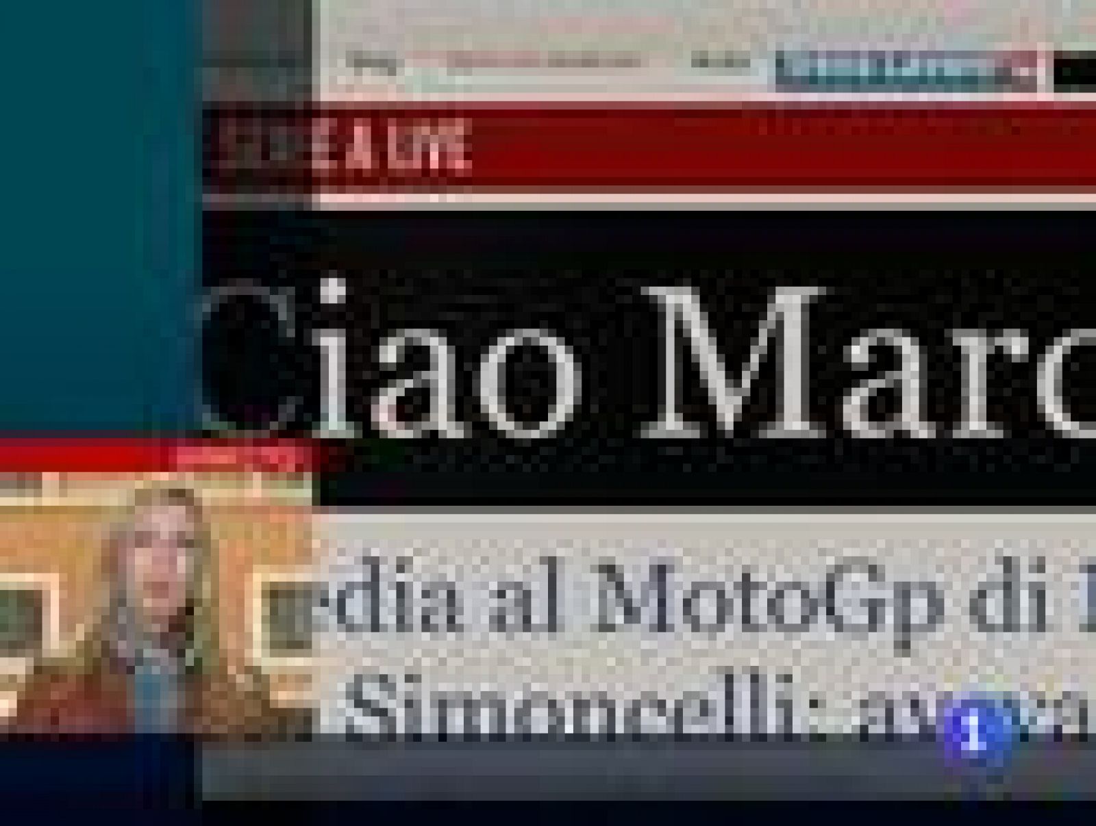 Telediario 1: Italia llora la muerte de Simoncelli | RTVE Play