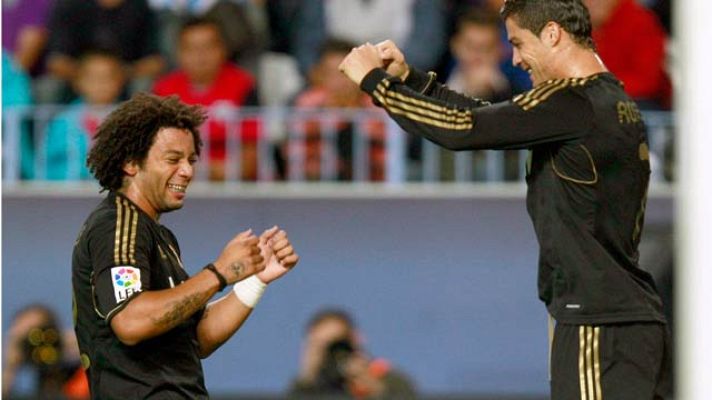 Telediario 1 - Cristiano celebra sus goles bailando