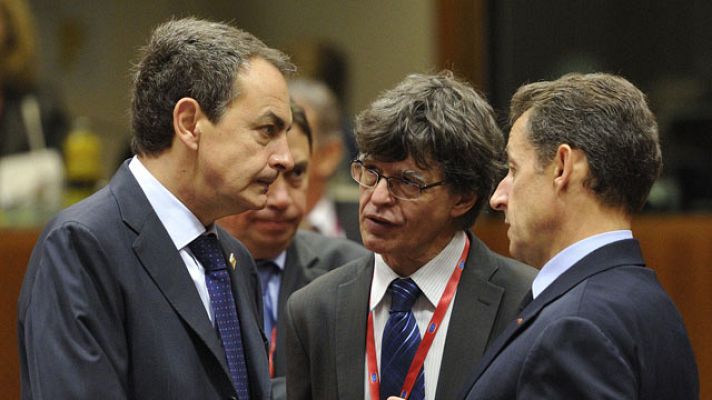 Telediario 1 - Francia reconoce los esfuerzos de España para evitar el contagio de la crisis griega