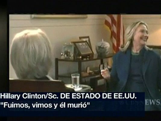 Hillary Clinton celebra entre risas la muerte de Gadafi: "Fuimos, vimos y él murió"