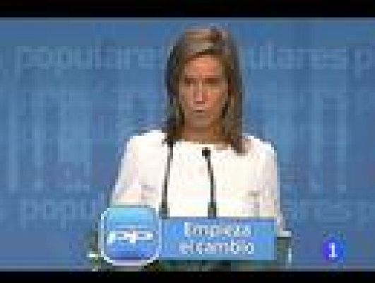 Telediario 1 - "Súmate al cambio", lema del PP