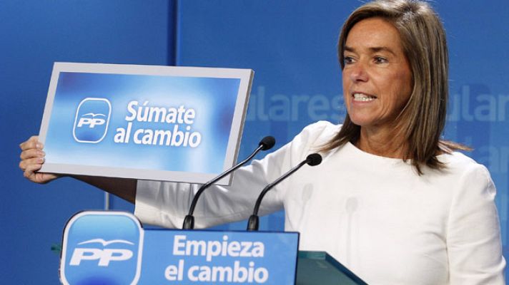Telediario 1 - "Súmate al cambio", lema del PP