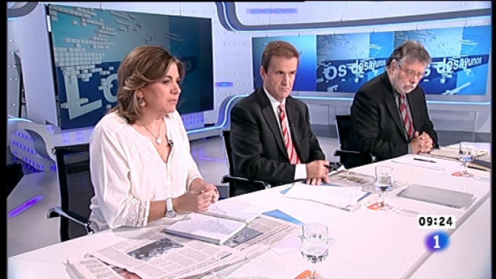 Los desayunos de TVE - Joan Herrera (ICV), Usue Barkos (Nafarroa Bai) y Guillerme Vázquez (BNG)