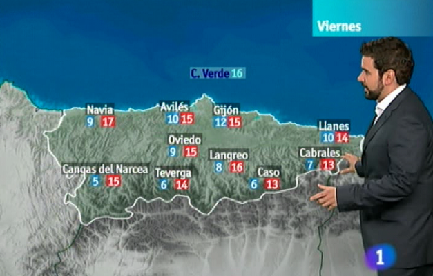 Panorama Regional - El tiempo en la Comunidad de Asturias - 27/10/11
